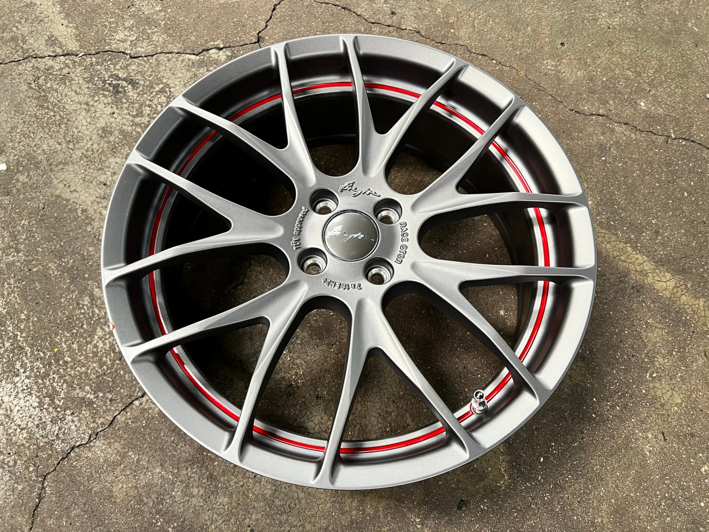 New 17X7 ET40 Breyton GTSR Rim (4 wheel) Matt Gunmetal 4X100