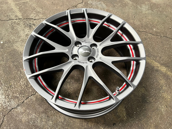 New 17X7 ET40 Breyton GTSR Rim (4 wheel) Matt Gunmetal 4X100