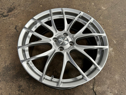 New 18X7 ET40 Breyton GTSR Rim (4 wheel) Gloss Silver 4X100