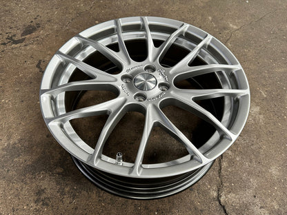 New 18X7 ET40 Breyton GTSR Rim (4 wheel) Gloss Silver 4X100