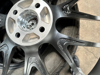 New 18X7 ET40 Breyton GTSR Rim (4 wheel) Gloss Silver 4X100