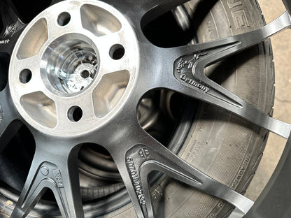 New 18X7 ET40 Breyton GTSR Rim (4 wheel) Gloss Silver 4X100