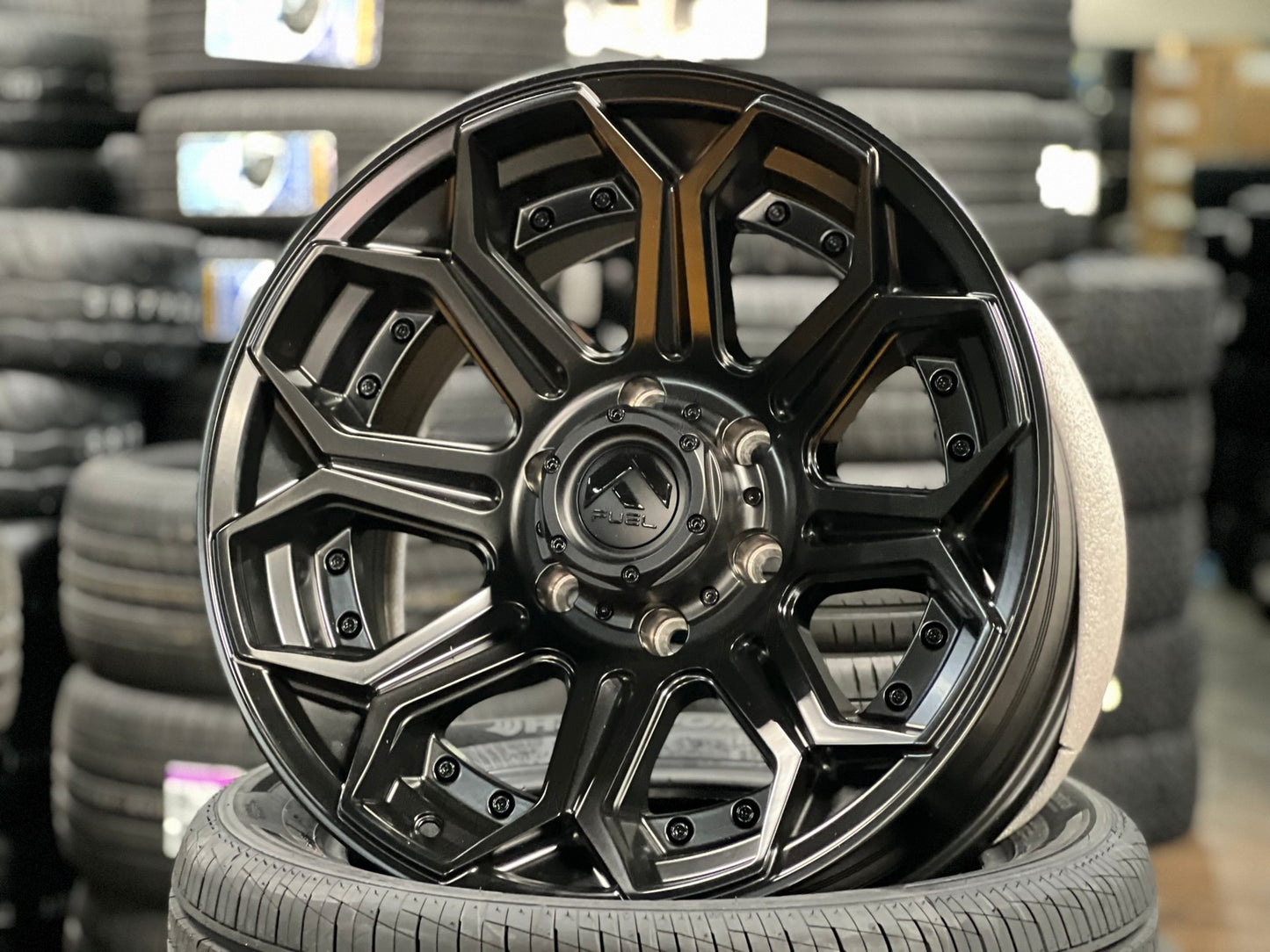 New 18X9 ET-12 Fuel Siege Rim (4 wheel) Matt Black 6X139.7