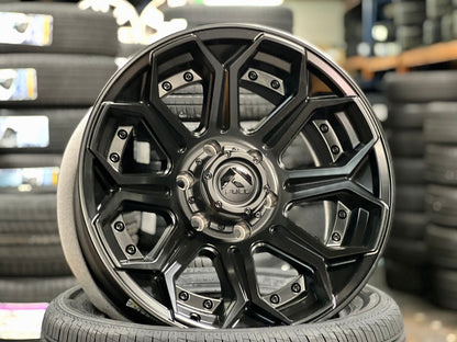 New 18X9 ET-12 Fuel Siege Rim (4 wheel) Matt Black 6X139.7