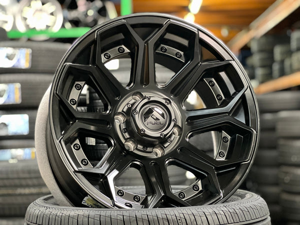 New 18X9 ET-12 Fuel Siege Rim (4 wheel) Matt Black 6X139.7