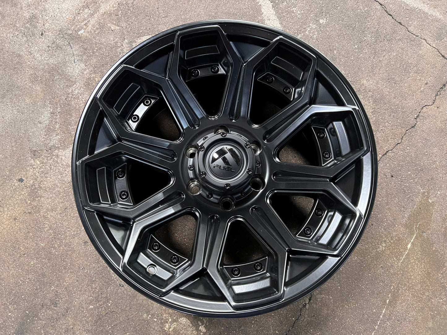 New 18X9 ET-12 Fuel Siege Rim (4 wheel) Matt Black 6X139.7