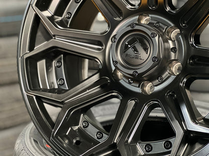 New 18X9 ET-12 Fuel Siege Rim (4 wheel) Matt Black 6X139.7