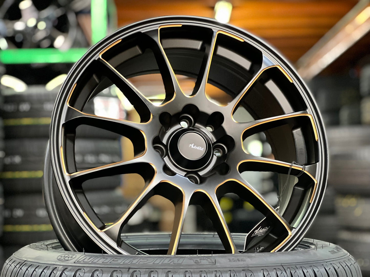 New 16X7 ET40 Advanti Parallex Rim (4 wheel) Matt Black 4X114.3