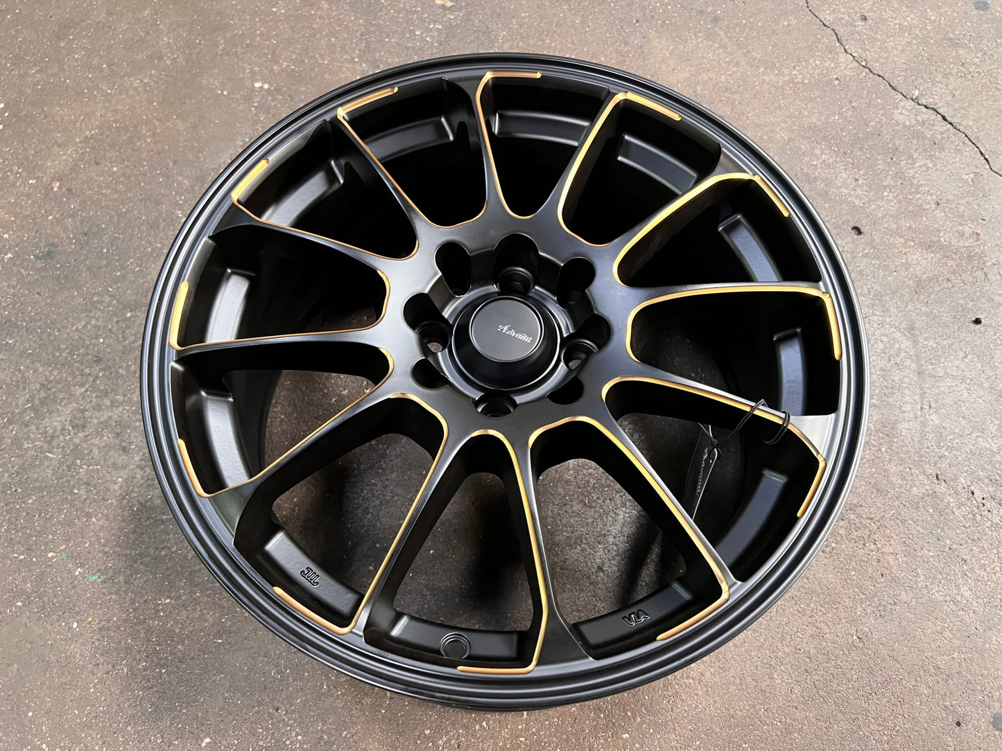 New 16X7 ET40 Advanti Parallex Rim (4 wheel) Matt Black 4X114.3