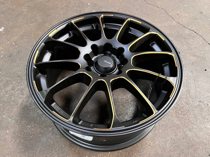 New 16X7 ET40 Advanti Parallex Rim (4 wheel) Matt Black 4X100