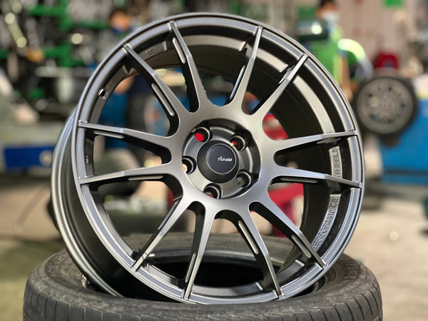 New 17X7.5 ET40 Advanti Mercury VI Rim (4 wheel) Matt Gunmetal 5X100