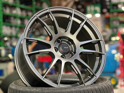 New 17X7.5 ET40 Advanti Mercury VI Rim (4 wheel) Matt Gunmetal 5X100