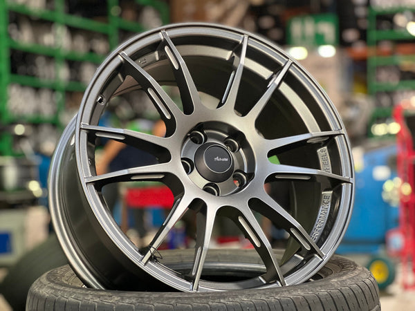 New 17X7.5 ET40 Advanti Mercury VI Rim (4 wheel) Matt Gunmetal 5X100