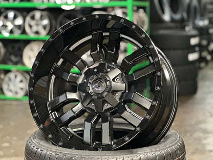 New 20X10 ET-18 Fuel Rim (4 wheel) Matt Black 6X139.7