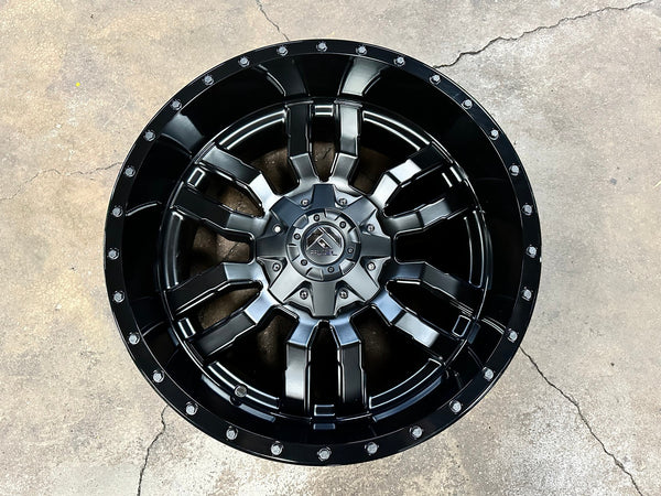 New 20X10 ET-18 Fuel Rim (4 wheel) Matt Black 6X139.7