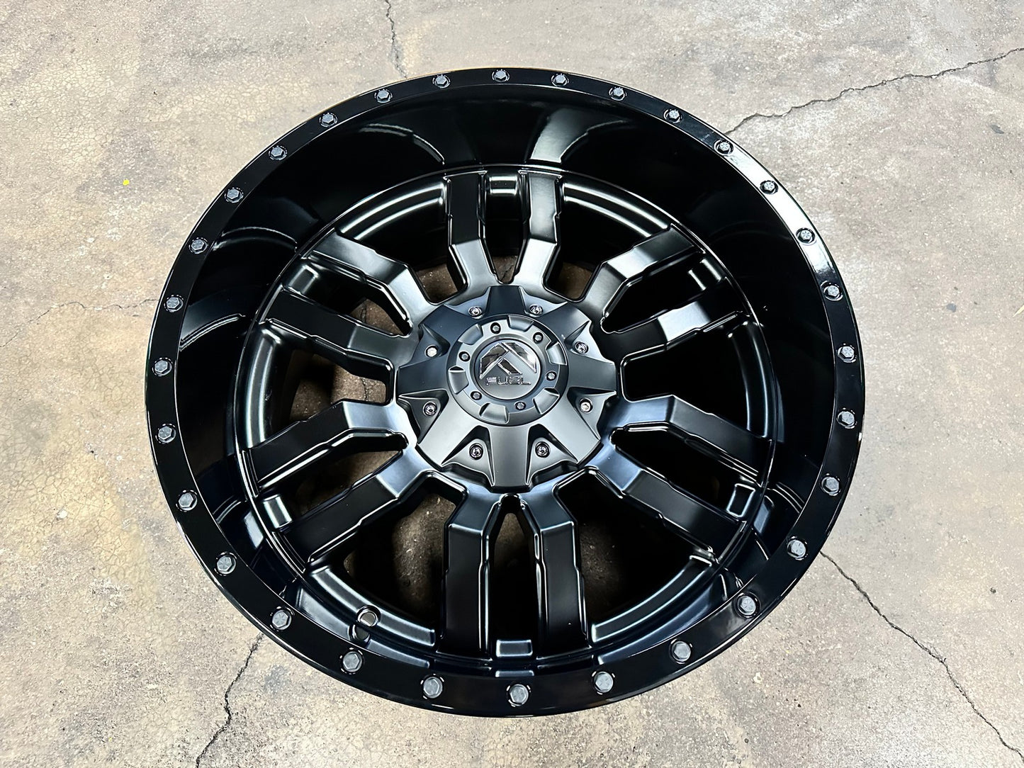 New 20X10 ET-18 Fuel Rim (4 wheel) Matt Black 6X139.7