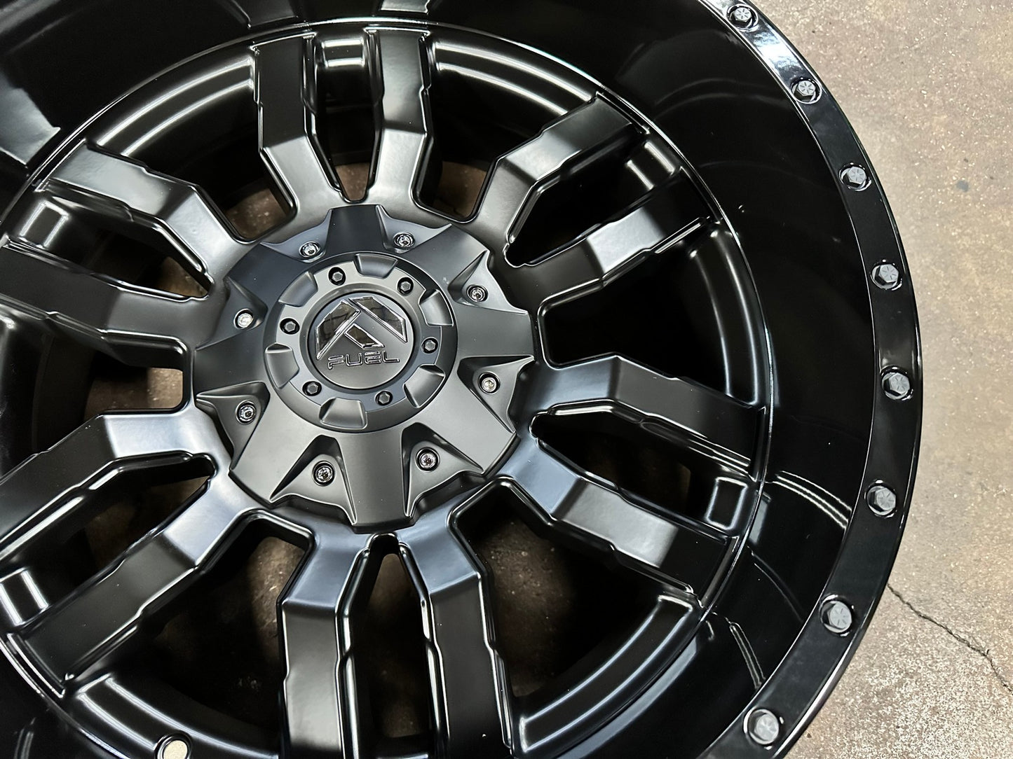 New 20X10 ET-18 Fuel Rim (4 wheel) Matt Black 6X139.7
