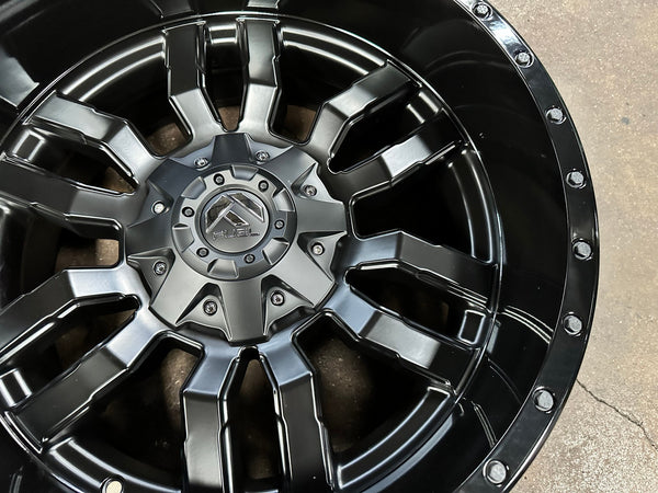New 20X10 ET-18 Fuel Rim (4 wheel) Matt Black 6X139.7