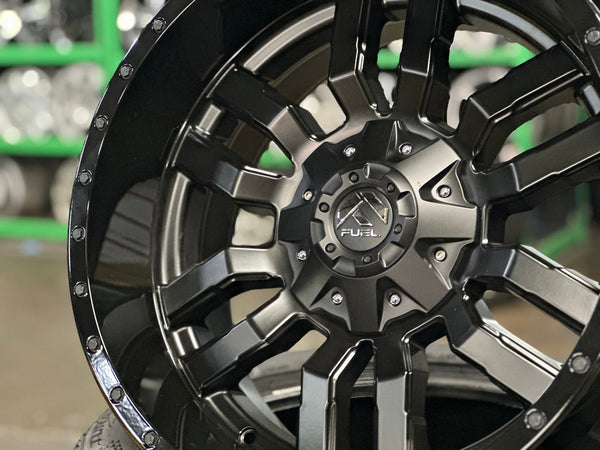 New 20X10 ET-18 Fuel Rim (4 wheel) Matt Black 6X139.7