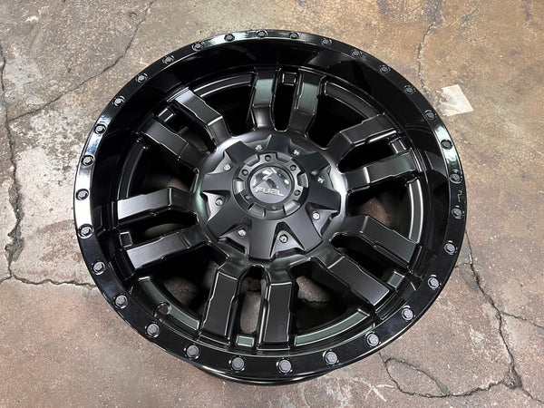New 18X9 ET-12 Fuel Rim (4 wheel) Two Tone Black 6X139.7