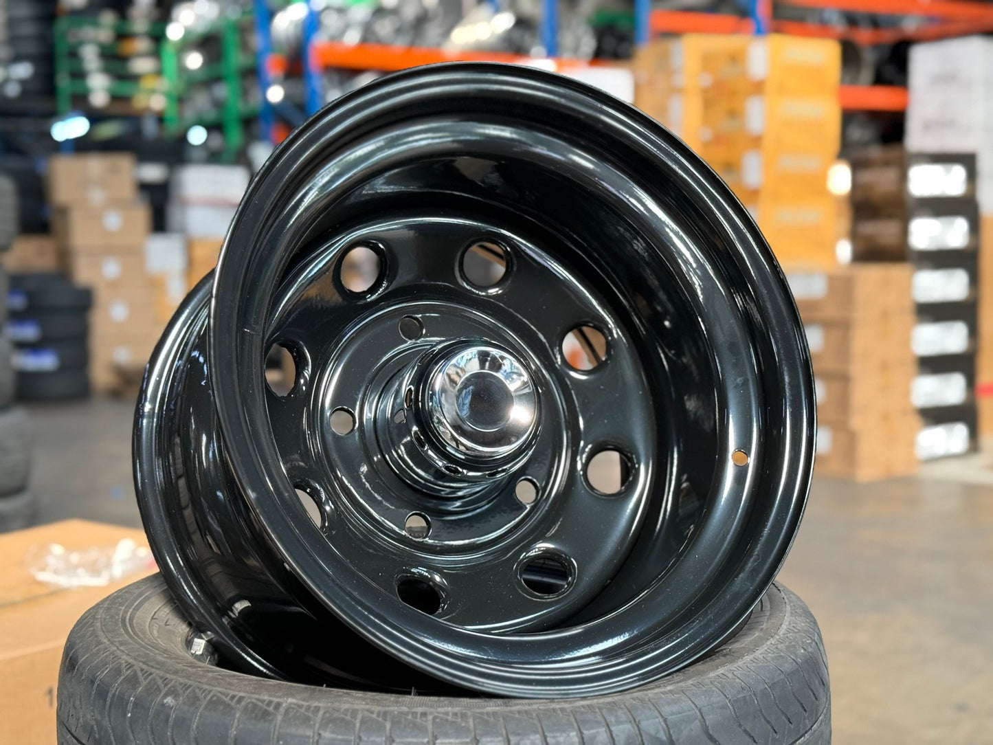 New 16X10 ET-44 Defender Steel Rim (5 wheel) Gloss Gunmetal 5X165.1