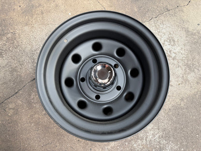 New 16X8 ET-35 Defender Steel Rim (5 wheel) Matt Black 5X165.1