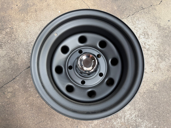 New 16X8 ET-35 Defender Steel Rim (5 wheel) Matt Black 5X165.1