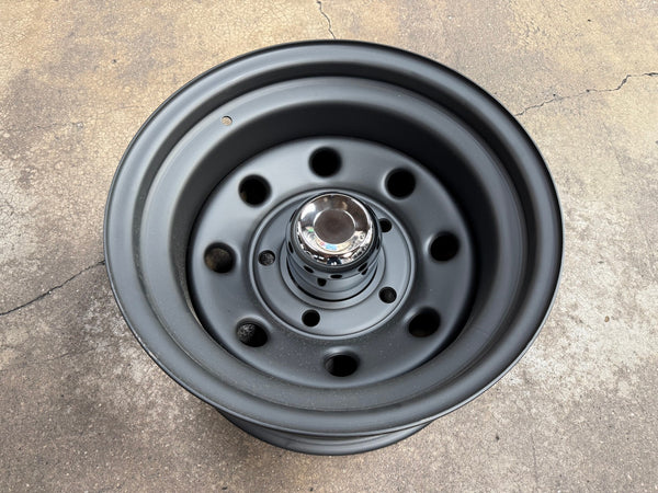 New 16X8 ET-35 Defender Steel Rim (5 wheel) Matt Black 5X165.1