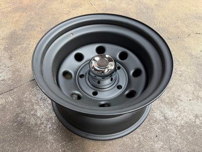 New 16X8 ET-35 Defender Steel Rim (5 wheel) Matt Black 5X165.1