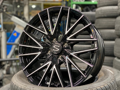 New 16X7 ET38 Lenso Akira Rim (4 wheel) Matt Black 4X100