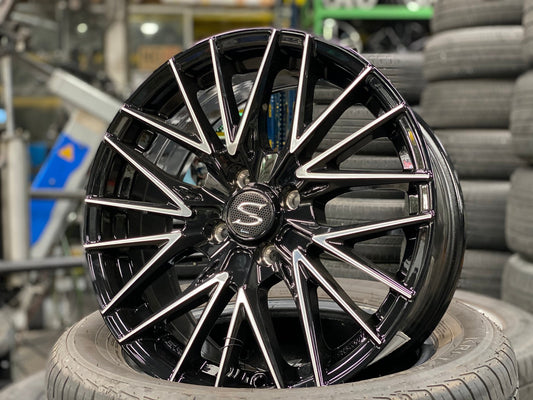 New 16X7 ET38 Lenso Akira Rim (4 wheel) Matt Black 4X100