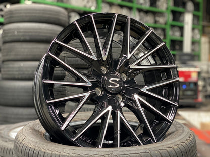 New 16X7 ET38 Lenso Akira Rim (4 wheel) Matt Black 4X100