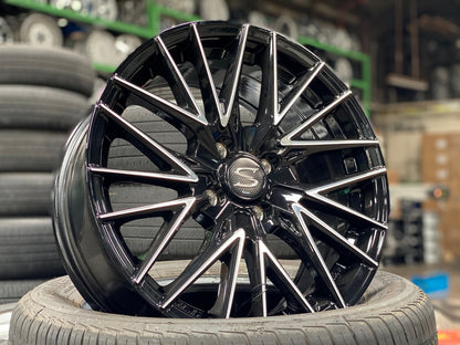 New 16X7 ET38 Lenso Akira Rim (4 wheel) Matt Black 4X100