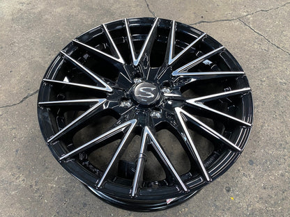 New 16X7 ET38 Lenso Akira Rim (4 wheel) Matt Black 4X100