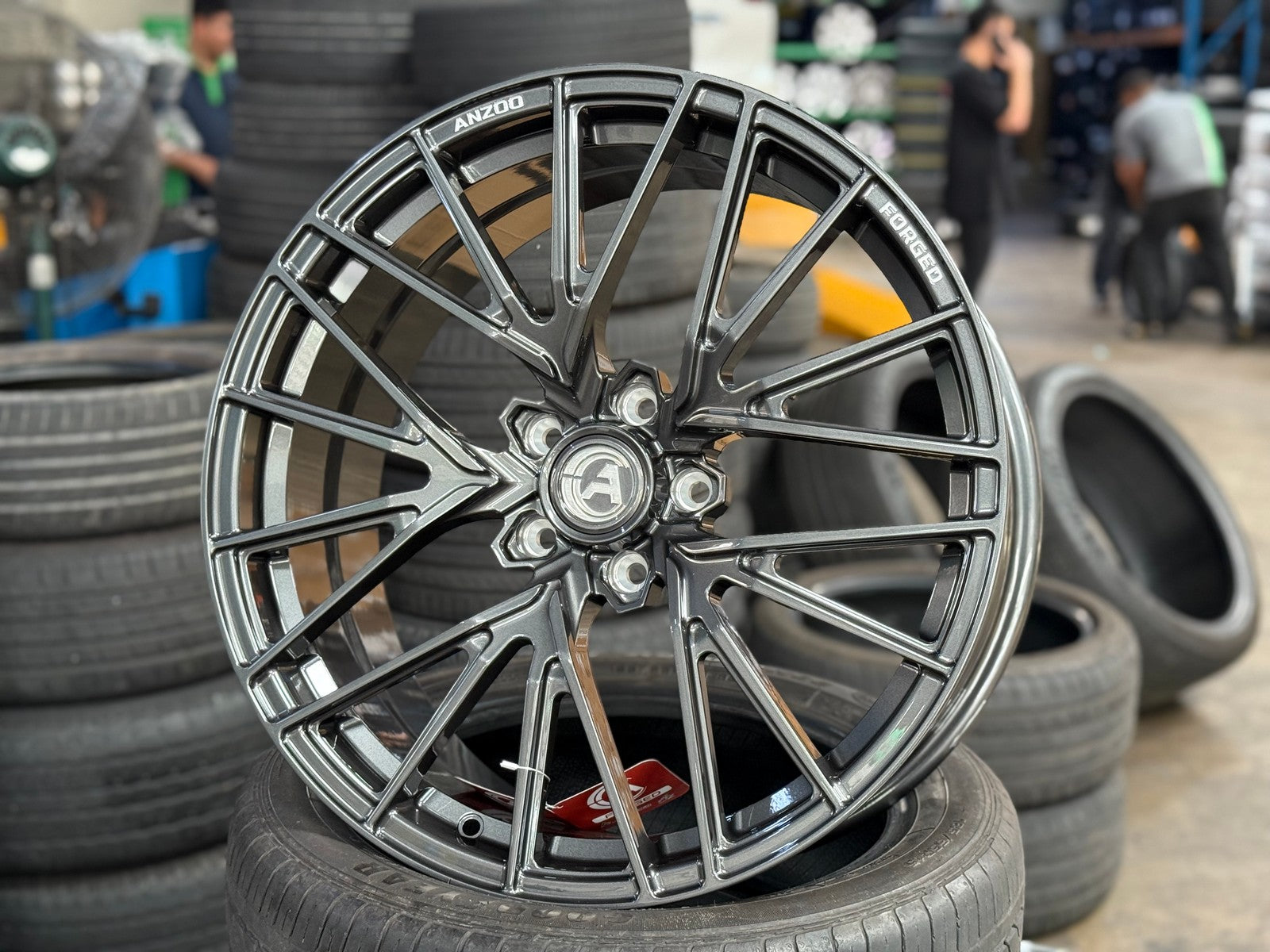 New 20X8.5 ET35 Anzoo Spring Rim (4 wheel) Gloss Gunmetal 5X120 – King ...