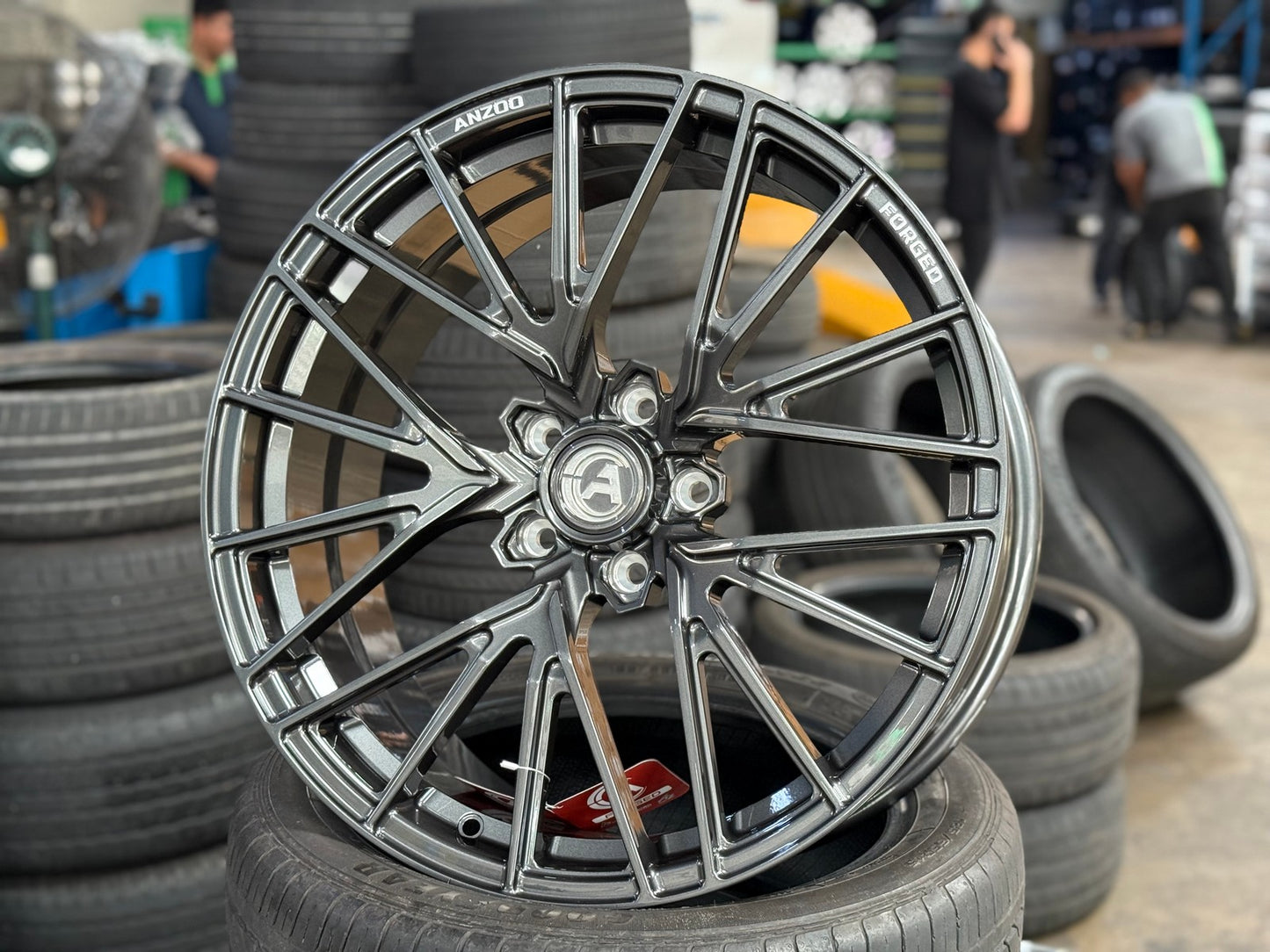 New 20X8.5 ET35 Anzoo Spring Rim (4 wheel) Gloss Gunmetal 5X120