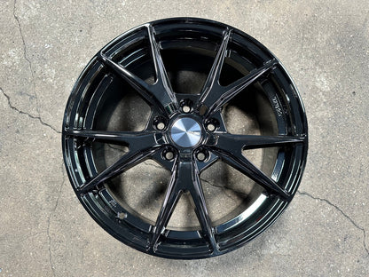 New 17X7.5 ET45 Enkei Phoenix Rim (4 wheel) Gloss Black 5X114.3