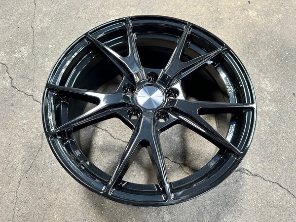 New 17X7.5 ET45 Enkei Phoenix Rim (4 wheel) Gloss Black 5X114.3