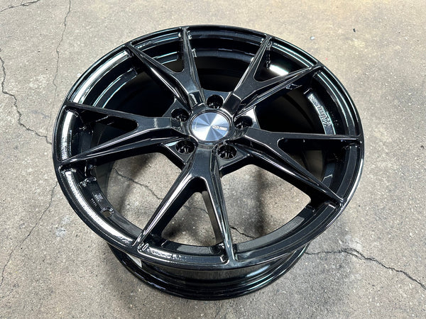 New 17X7.5 ET45 Enkei Phoenix Rim (4 wheel) Gloss Black 5X114.3