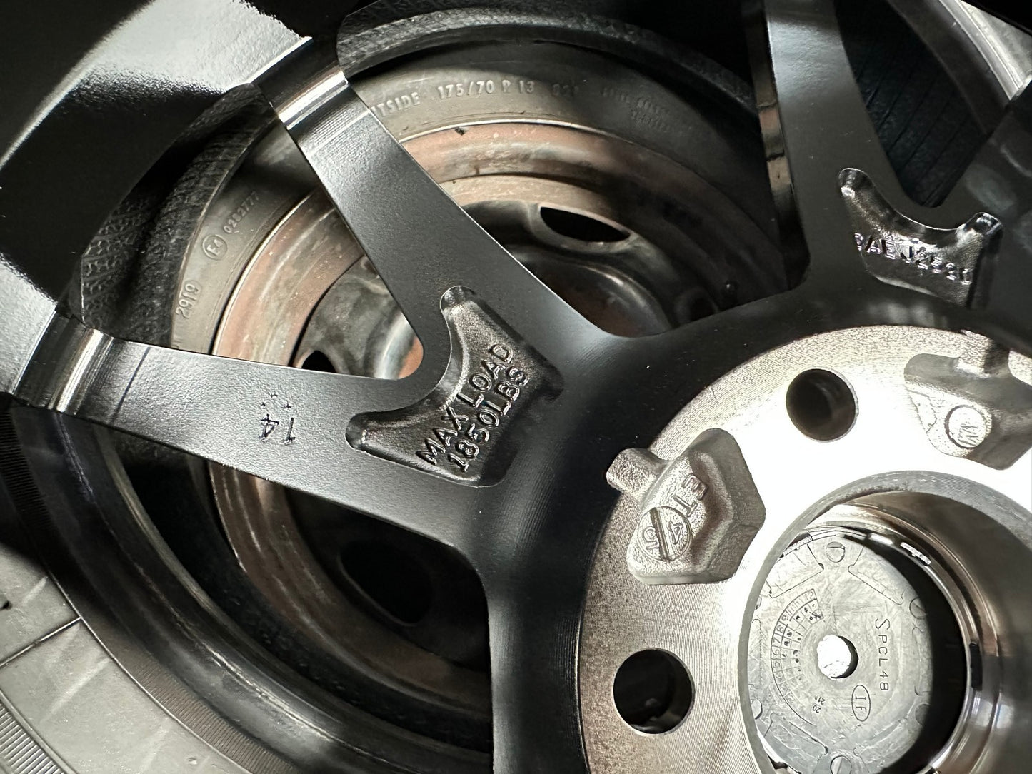 New 17X7.5 ET45 Enkei Phoenix Rim (4 wheel) Gloss Black 5X114.3