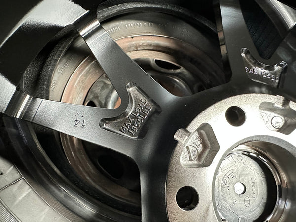 New 17X7.5 ET45 Enkei Phoenix Rim (4 wheel) Gloss Black 5X114.3