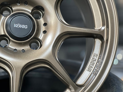 New 16X7.5 ET35 Konig Konig Rim (4 wheel) Matt Bronze 4X100