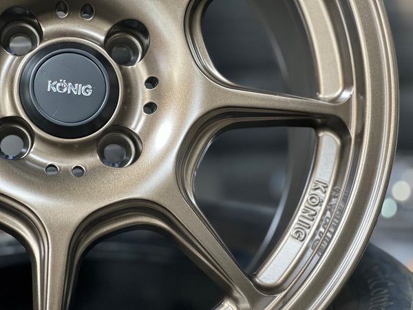 New 16X7.5 ET35 Konig Konig Rim (4 wheel) Matt Bronze 4X100