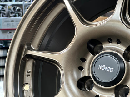 New 16X7.5 ET35 Konig Konig Rim (4 wheel) Matt Bronze 4X100