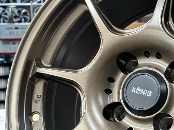 New 16X7.5 ET35 Konig Konig Rim (4 wheel) Matt Bronze 4X100