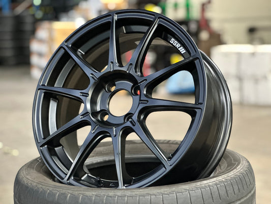 New 16X6.5 ET42 SSR GTX01 Rim (4 wheel) Matt Black 4X100