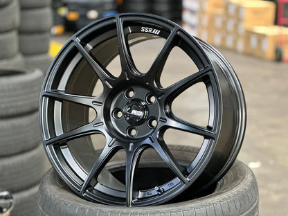 New 17X9 ET38 SSR GTX01 Rim (4 wheel) Matt Black 5X100