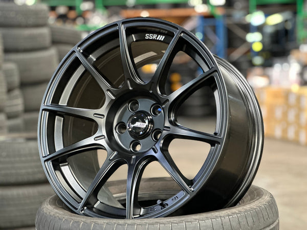 New 17X9 ET38 SSR GTX01 Rim (4 wheel) Matt Black 5X100