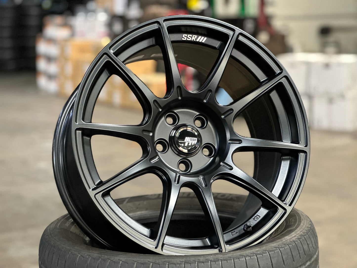 New 17X9 ET38 SSR GTX01 Rim (4 wheel) Matt Black 5X100