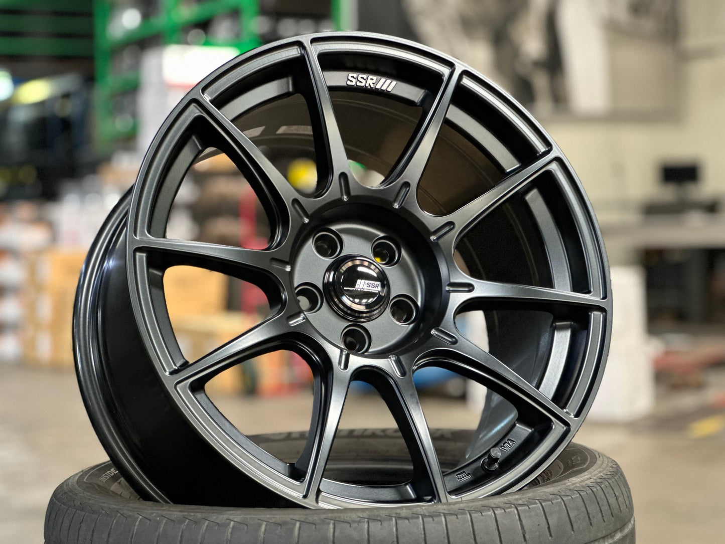 New 17X9 ET38 SSR GTX01 Rim (4 wheel) Matt Black 5X100